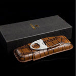 COHIBA Crocodile Leather Cigar Case