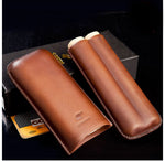 COHIBA Brown Leather Cigar Case