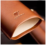 COHIBA Brown Leather Cigar Case