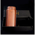 COHIBA Brown Leather Cigar Case