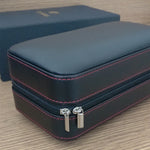 COHIBA Black Leather & Wood Cigar Humidor