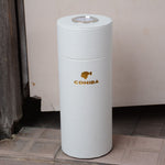 COHIBA White Leather Cigar Tube