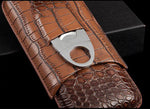 COHIBA Crocodile Leather Cigar Case