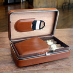 COHIBA Leather & Cedar Wood Cigar Humidor