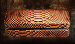 Crocodile Leather Cigar Humidor & Cutter