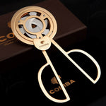 COHIBA Triple Blades Gold Plated Cigar Cutter