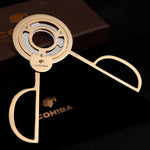 COHIBA Triple Blades Gold Plated Cigar Cutter