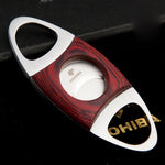 COHIBA Double Blade Wood Cigar Cutter