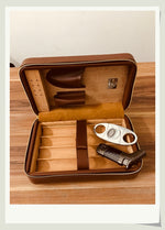 COHIBA Leather Cedar Lined Cigar Humidor