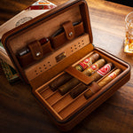 COHIBA Leather Cedar Lined Cigar Humidor