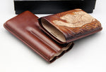 COHIBA Brown Leather Cigar Case