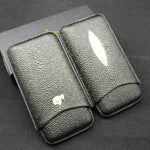 COHIBA Croco Embossed Leather Cigar Case
