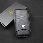 COHIBA Croco Embossed Leather Cigar Case