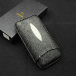 COHIBA Croco Embossed Leather Cigar Case