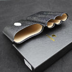 COHIBA Croco Embossed Leather Cigar Case