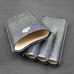 COHIBA Croco Embossed Leather Cigar Case