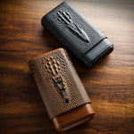 COHIBA Cedar Wood&Leather Cigar Case