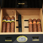 COHIBA Black Cedar Wood Cigar Humidor