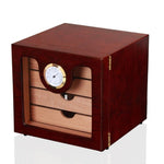 COHIBA Black Cedar Wood Cigar Humidor