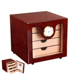 COHIBA Black Cedar Wood Cigar Humidor