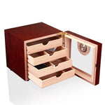 COHIBA Black Cedar Wood Cigar Humidor